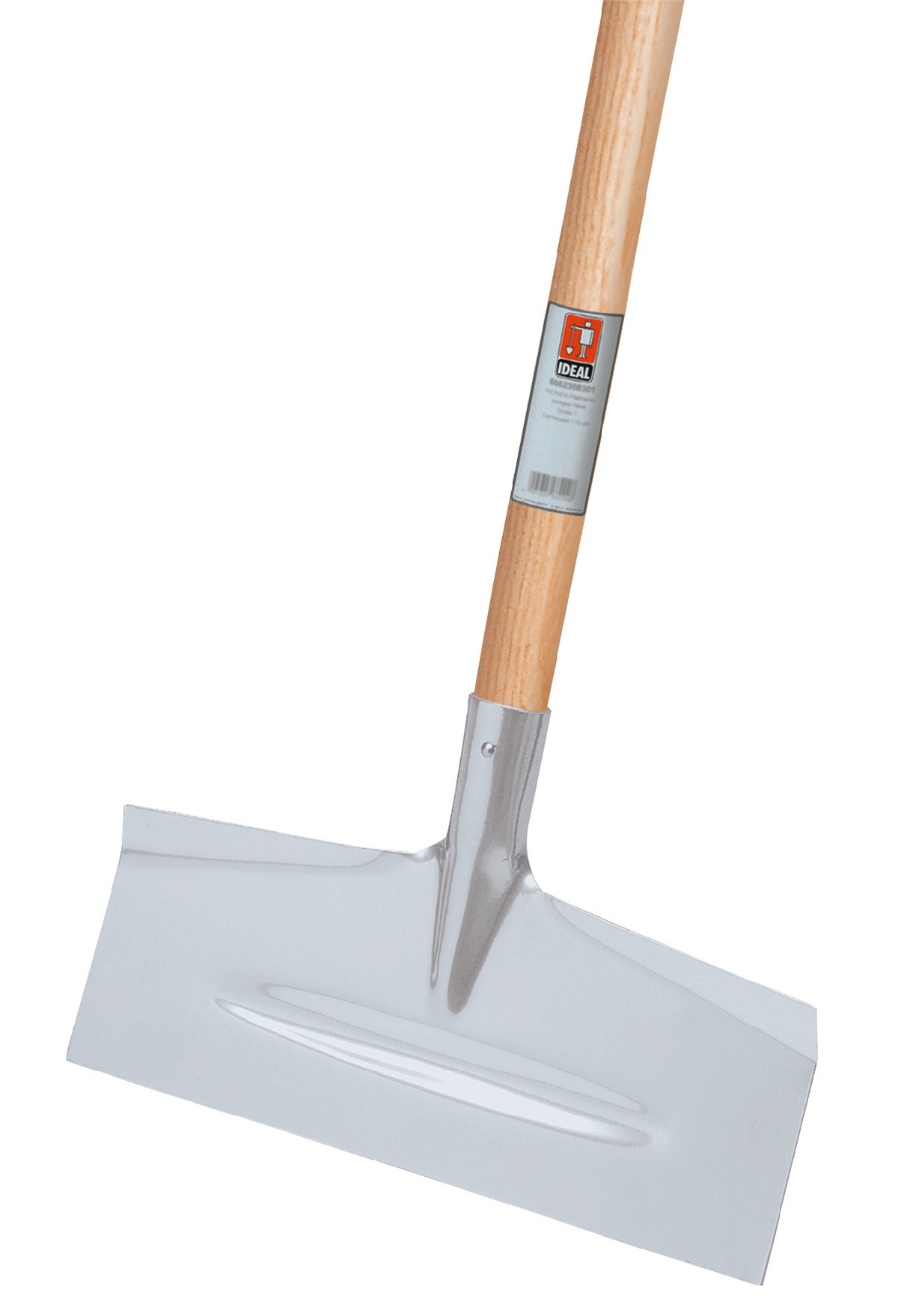 IDEAL Schnee- und Schlammschieber 500 mm Stahl mit Buchenstiel 1300 mm – 5 Stück