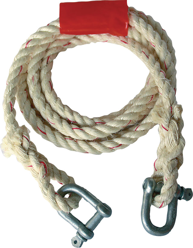 HP AUTOZUBEHÖR Auto-Abschleppseil 2500 kg Sisal 400 cm mit Schäkel