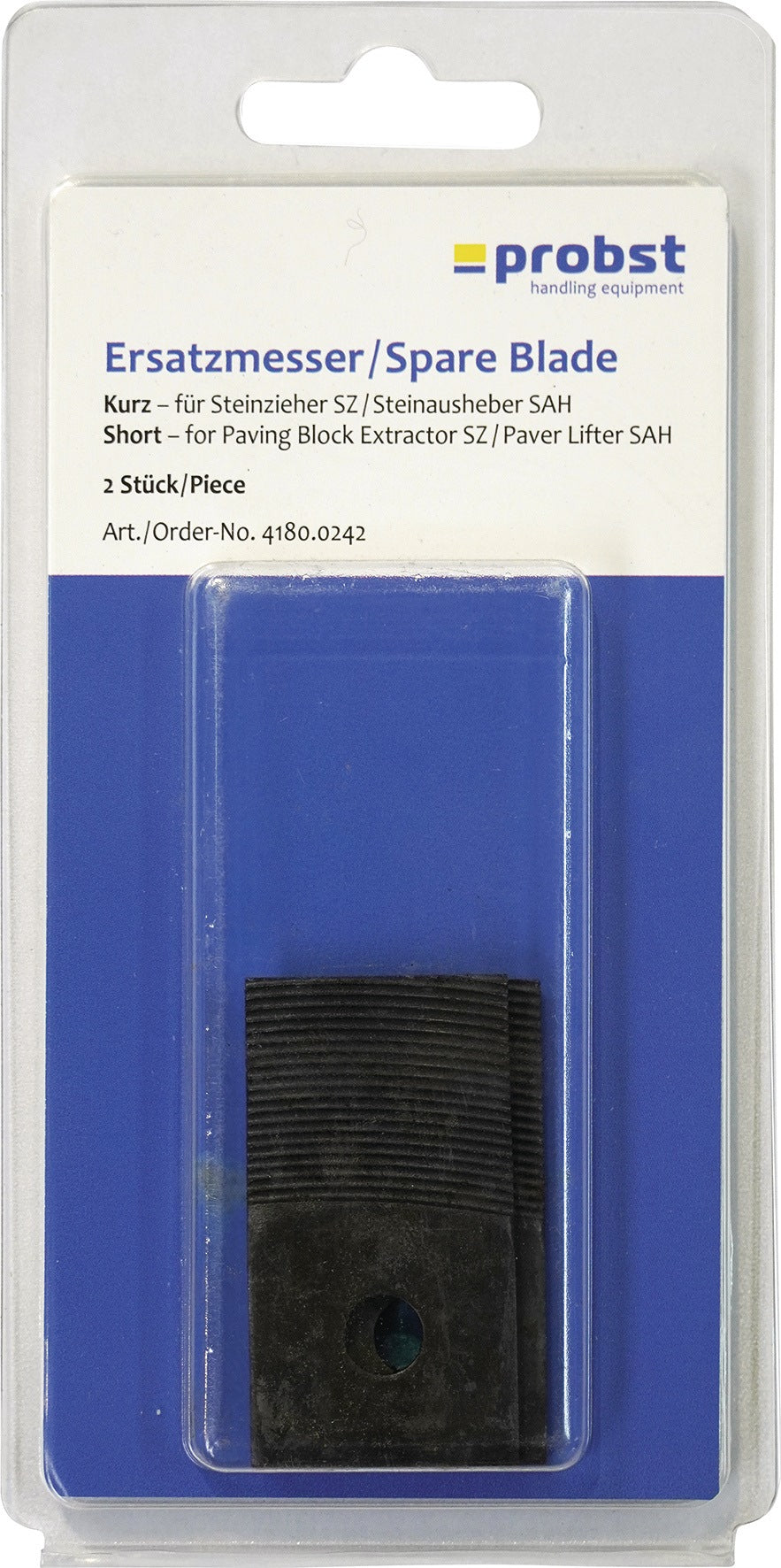 Ersatzmesser für Steinzieher SZ 55 mm von PROBST – 2 Stück in Blisterverpackung