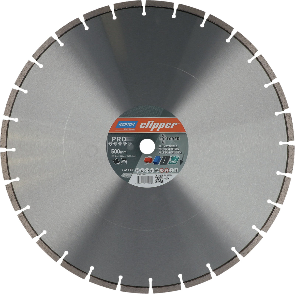 NORTON CLIPPER Diamanttrennscheibe 4x4 Explorer 125 mm für Winkelschleifer