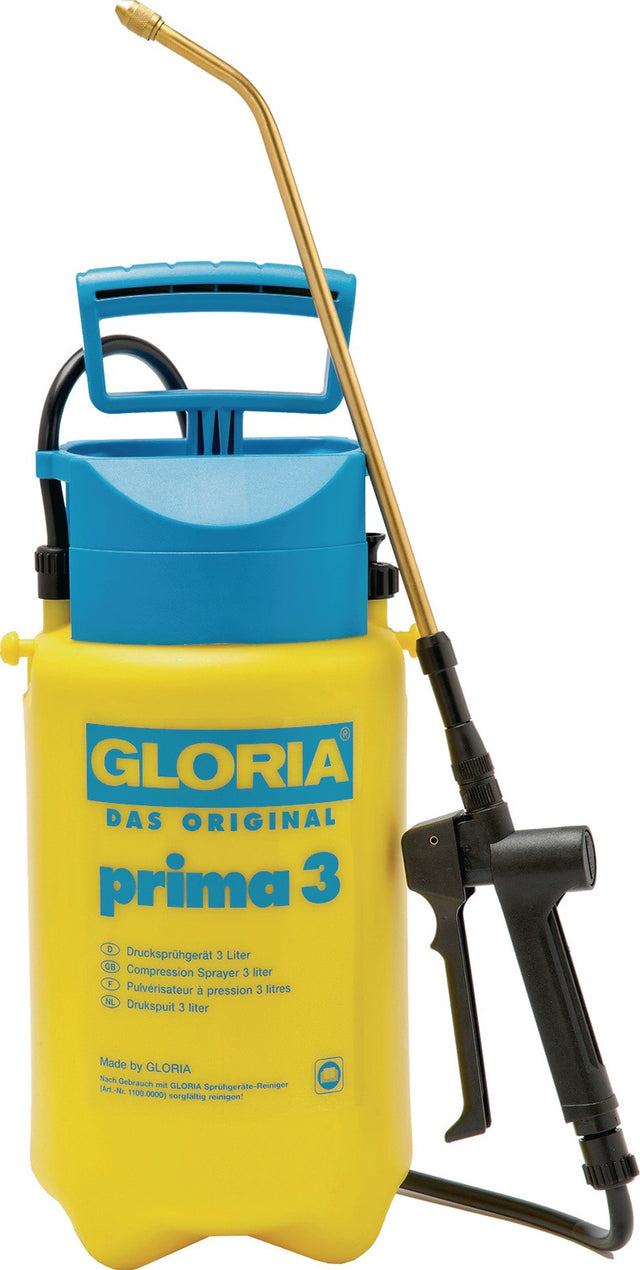 GLORIA Prima 3 Drucksprühgerät 3 l, 3 bar, Perbunan (NBR) – für Pflanzenpflege