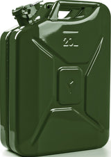 VALPRO Kraftstoffkanister 20 l Schwarz RAL 9005 – Stahlblech 0,9 mm, Bajonettverschluss, DIN 7274