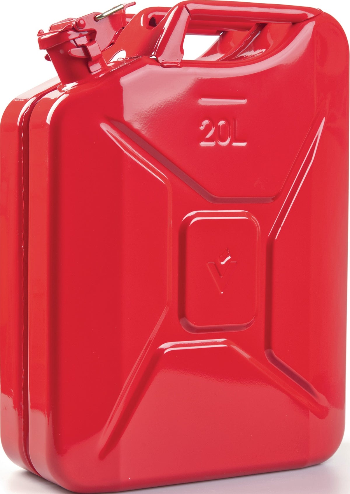 VALPRO Kraftstoffkanister 20 l Schwarz RAL 9005 – Stahlblech 0,9 mm, Bajonettverschluss, DIN 7274