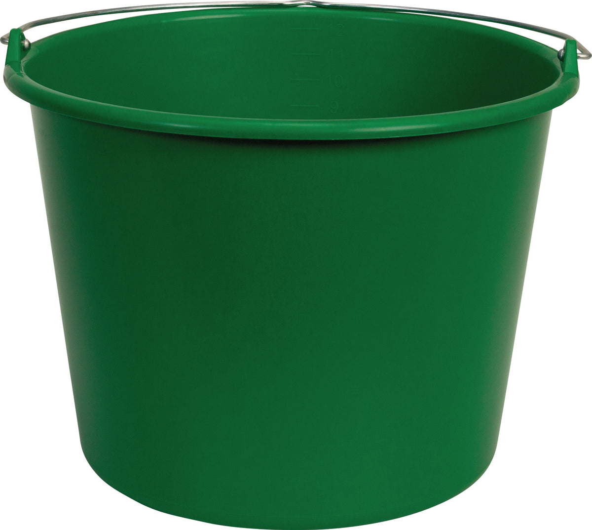 BERDAL GRIPLINE D Baueimer 12 l schwarz aus Kunststoff mit Liter-Skala