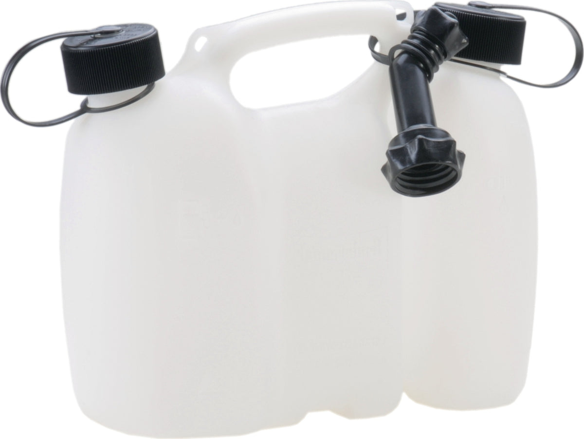 Kraftstoffdoppelkanister PROFI 5,5+3l natur HDPE von HÜNERSDORFF – mit UN-Zulassung