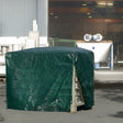 BioGreen Gitterboxabdeckhaube 850 x 1250 mm mit Reißverschluss, grün, 3,8 kg