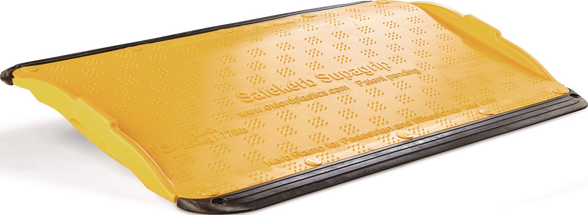 Oxford SupaGrip Bordsteinrampe 1280 mm – Rutschsichere Rampe für Bordsteine bis 160 mm, 350 kg