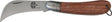 HESSE Gurtbandmesser 185 mm mit gebogener Klinge aus Karbonstahl und Buchenholzgriff