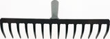 KRUMPHOLZ Gartenrechen ohne Stiel 355 mm Arbeitsbreite mit 14 Zinken