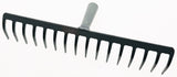 KRUMPHOLZ Gartenrechen ohne Stiel 355 mm Arbeitsbreite mit 14 Zinken
