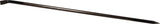 KRUMPHOLZ Brechstange 1250 mm mit Meißel und Spitze, schwarz lackiert, 40 mm breit