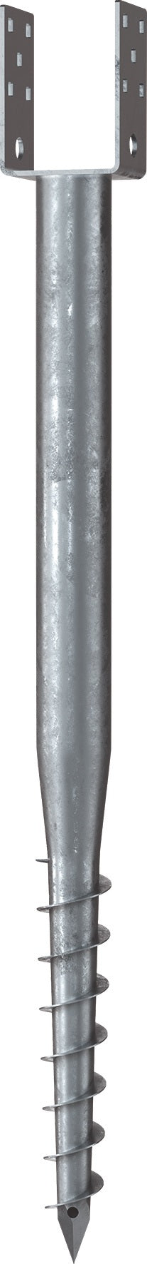 KRINNER Schraubfundament U 865 mm Stahl feuerverzinkt für Holzbalken