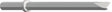 Druckluft-Flachmeißel S22x82mm 450x22mm von P+V – Passend für Drucklufthämmer