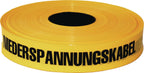 Achtung Niederspannungskabel / gelb / 40 mm