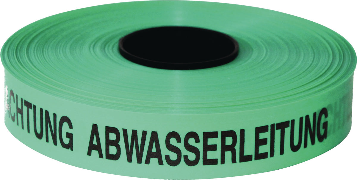 Trassenwarnband Achtung Starkstromkabel B.40mm L.250m gelb KELMAPLAST