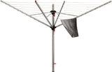 BLOME Wäschespinne PrimeraSERVO H.200cm Kantenlänge 200cm Aluminium – Einhand-Öffnung