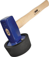 IDEAL Plattenlegerhammer 2000g holz- und ringverkeilt, 41,5 cm, Eschenstiel, Gummiaufsatz