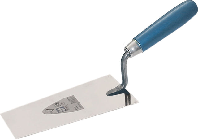 Berner Putzkelle 240 x 80 mm von HAROMAC mit Buchenholzgriff und gehärtetem Qualitätsstahl