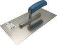 HAROMAC Glättekelle 280 mm x 130 mm mit Buchenholzgriff und rostfreiem Edelstahlblatt