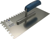 HAROMAC Glättekelle 280 mm x 130 mm mit Buchenholzgriff und rostfreiem Edelstahlblatt