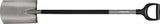 FISKARS Gärtnerspaten rund mit D-Griff – Stahl, 1250 mm Stiel, SoftGrip