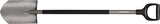 FISKARS Gärtnerspaten rund mit D-Griff – Stahl, 1250 mm Stiel, SoftGrip