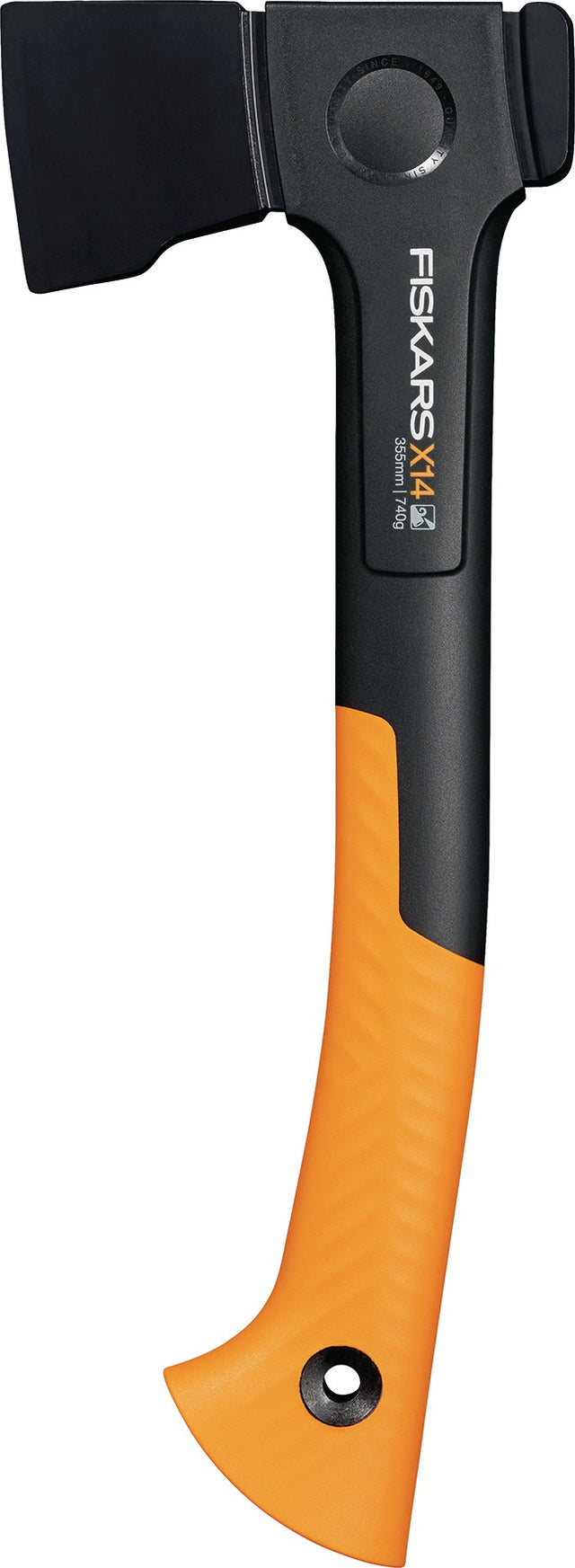 FISKARS Universalaxt X14-XS – Ultraleicht, FiberComp-Griff, 355 mm