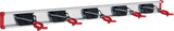 BRUNS Gerätehalter Führungsschiene 500 mm mit 2 Haken und 4 Haltern aus Aluminium