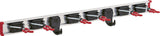 BRUNS Gerätehalter Führungsschiene 500 mm mit 2 Haken und 4 Haltern aus Aluminium