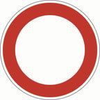 Verbot für Fahrzeuge aller Art / Ronde / RA2