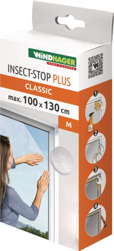 WINDHAGER Fliegengitter 100x100 cm weiß UV-beständig – Insektenschutz für Fenster