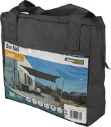 Sonnensegel CANNES RE 4x3 m anthrazit von WINDHAGER – UV-Schutz 50+, wind- und wasserabweisend