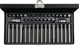 PROMAT Kraftschraubersatz 40-teilig lang, Schlitz/PH/i6-KT./XZN/T – S2-Stahl, 3/8" & 1/2" Antrieb