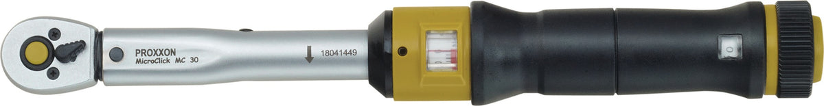 PROXXON Drehmomentschlüssel MC 15 1/4 Zoll 3–15 Nm mit Click-Signal und Feinjustierung