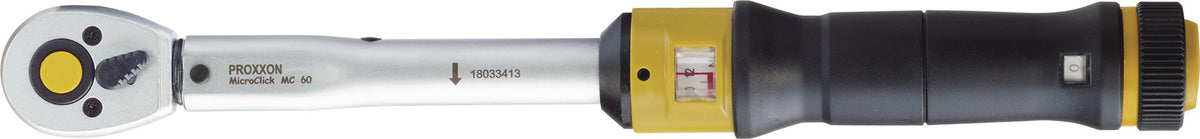 PROXXON Drehmomentschlüssel MC 15 1/4 Zoll 3–15 Nm mit Click-Signal und Feinjustierung
