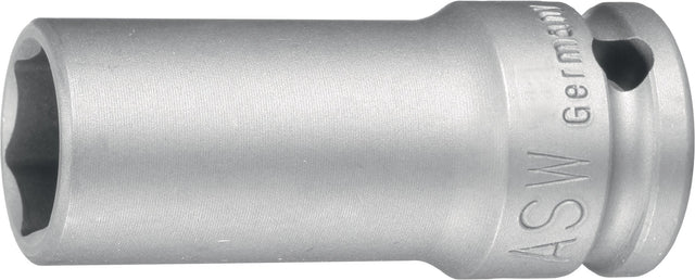 ASW Kraftschraubersteckschlüsseleinsatz 720 L 1/2 Zoll 6-Kant SW 10 mm, lange Ausführung