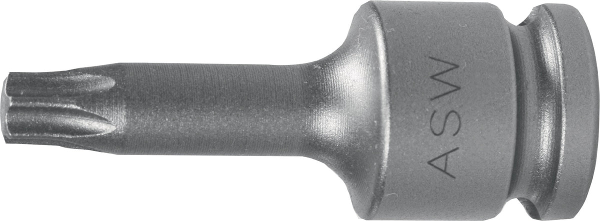 ASW Kraftschraubersteckschlüsseleinsatz 724 1/2 Zoll T30 55 mm – Sonderstahl, DIN 3121