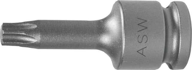 ASW Kraftschraubersteckschlüsseleinsatz 724 1/2 Zoll T30 55 mm – Sonderstahl, DIN 3121