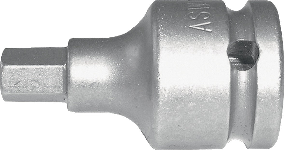 ASW Kraftschraubersteckschlüsseleinsatz 725 1/2 Zoll Innensechskant SW 5 mm, Länge 55 mm