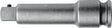 ASW Verlängerung für Kraftschrauber 520 Antriebsvierkant 1/2″ Länge 75 mm