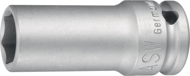 ASW Kraftschraubersteckschlüsseleinsatz 740 L 3/4 Zoll 6-Kant SW 17 mm, Länge 95 mm