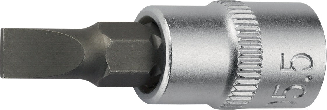 PROMAT Steckschlüsseleinsatz 1/4 Zoll Schlitz 4 mm Länge 32 mm