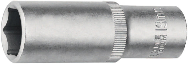 PROMAT Steckschlüsseleinsatz 1/2 Zoll 6-kant SW 13 mm Länge 77 mm – Chrom-Vanadium-Stahl