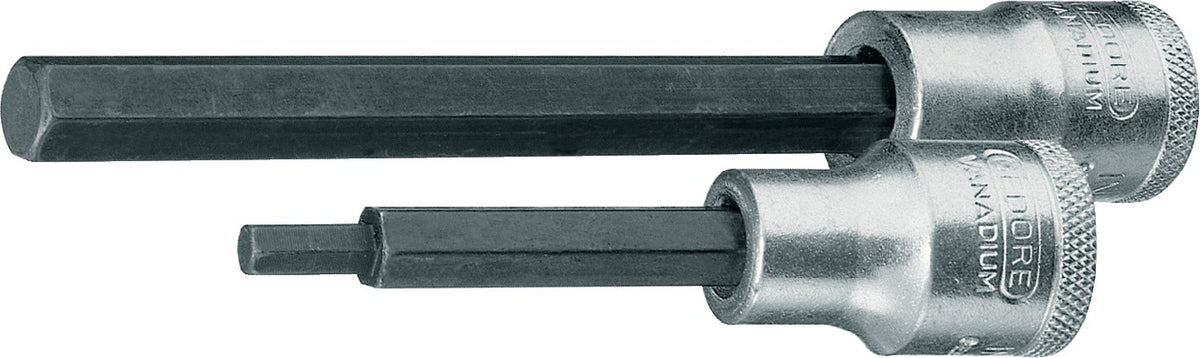 GEDORE Steckschlüsseleinsatz IN 19 1/2 Zoll Innen-6-kant SW 6 mm Länge 90 mm