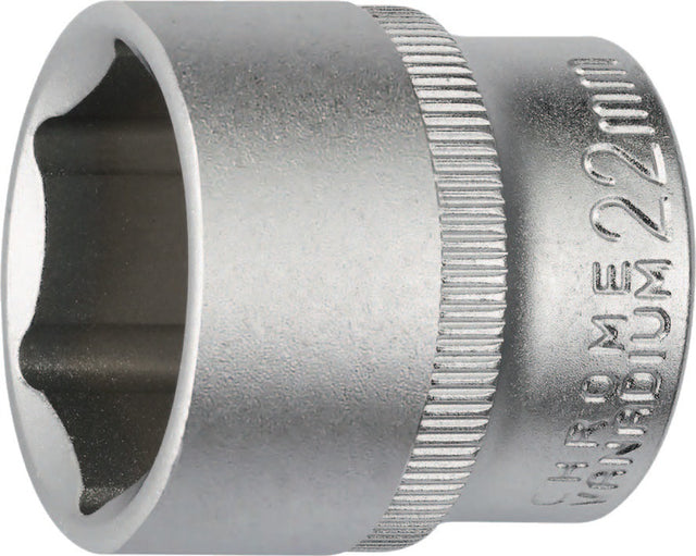 PROMAT Steckschlüsseleinsatz 3/8 Zoll 6-kant SW 10 mm, Länge 30 mm, Chrom-Vanadium-Stahl