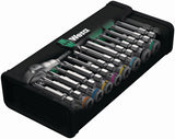 WERA Steckschlüsselsatz 8100 SA 6, 28-teilig, 1/4 Zoll, SW 5-13 mm, 72 Zähne