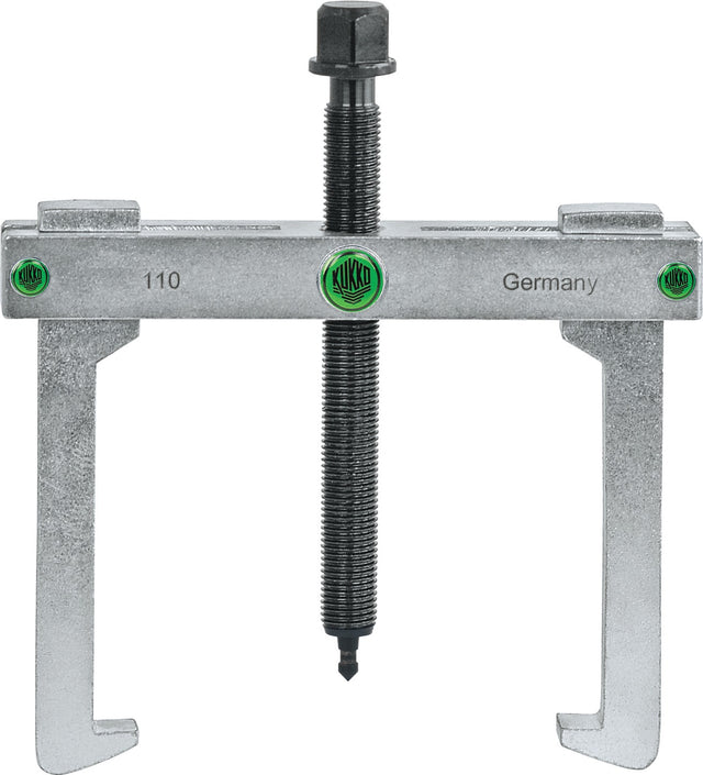 KUKKO Abzieher 110-01 – Zweiarmig, Spannweite 50 mm, umkehrbare Haken, 0,27 kg