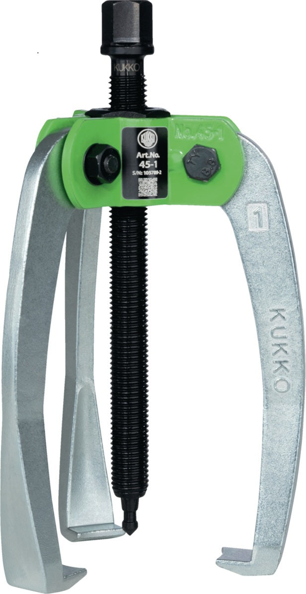 KUKKO Abzieher 45-1 – 3-armig, 4 t Zugkraft, 100 mm Spannweite & Spanntiefe