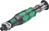 WERA Schwenk- und Umschaltknarre 8009 Zyklop Pocket Set 1 – 3/8″ + 1/4″ mit 72 Zähnen und Bit-Magazin