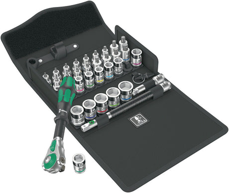 Wera Steckschlüsselsatz 8100 SB ALL-in Zyklop Speed 35-teilig 3/8 Zoll SW 6-19 mm